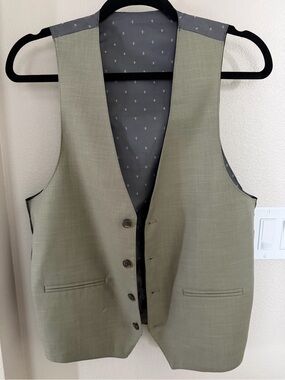 Classic Olive Men's Dress Vest